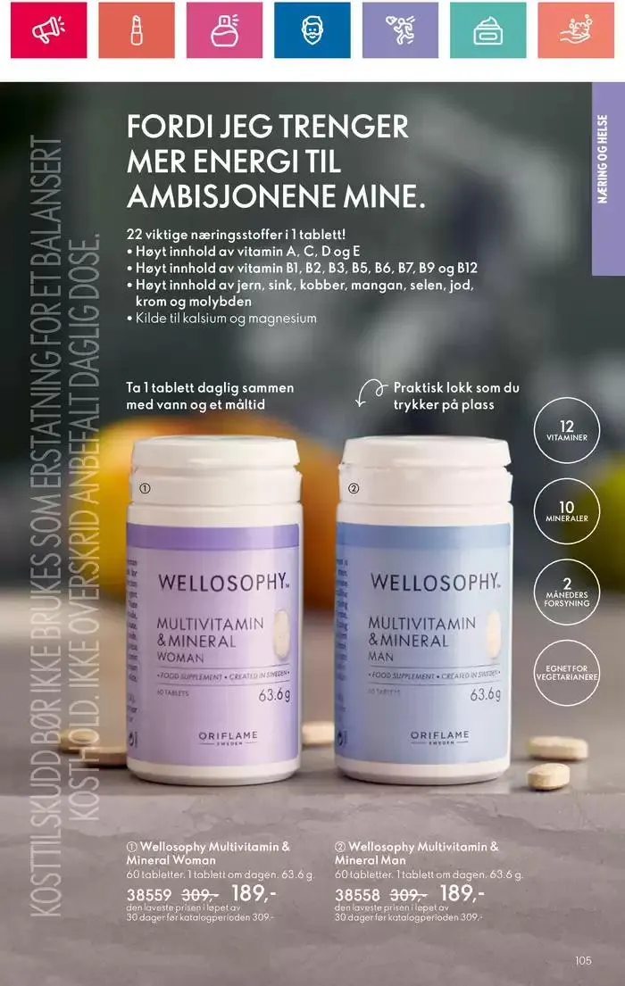 ORIFLAME Kundeavis fra 26. oktober til 9. november 2024 - kundeavisside 105