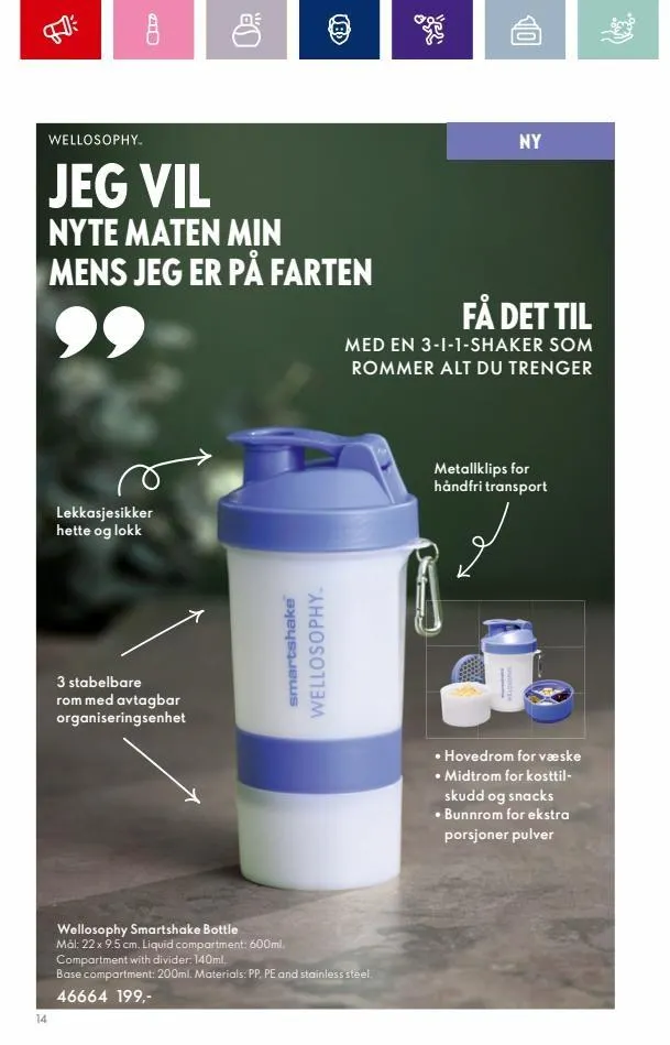 Oriflame kundeavis til 12.09.2023 fra 31. august til 12. september 2023 - kundeavisside 14