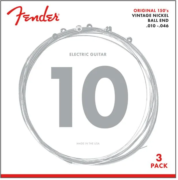 OUTLET | Fender Original Pure Nickel 150 Guitar Strings - 3-Pack