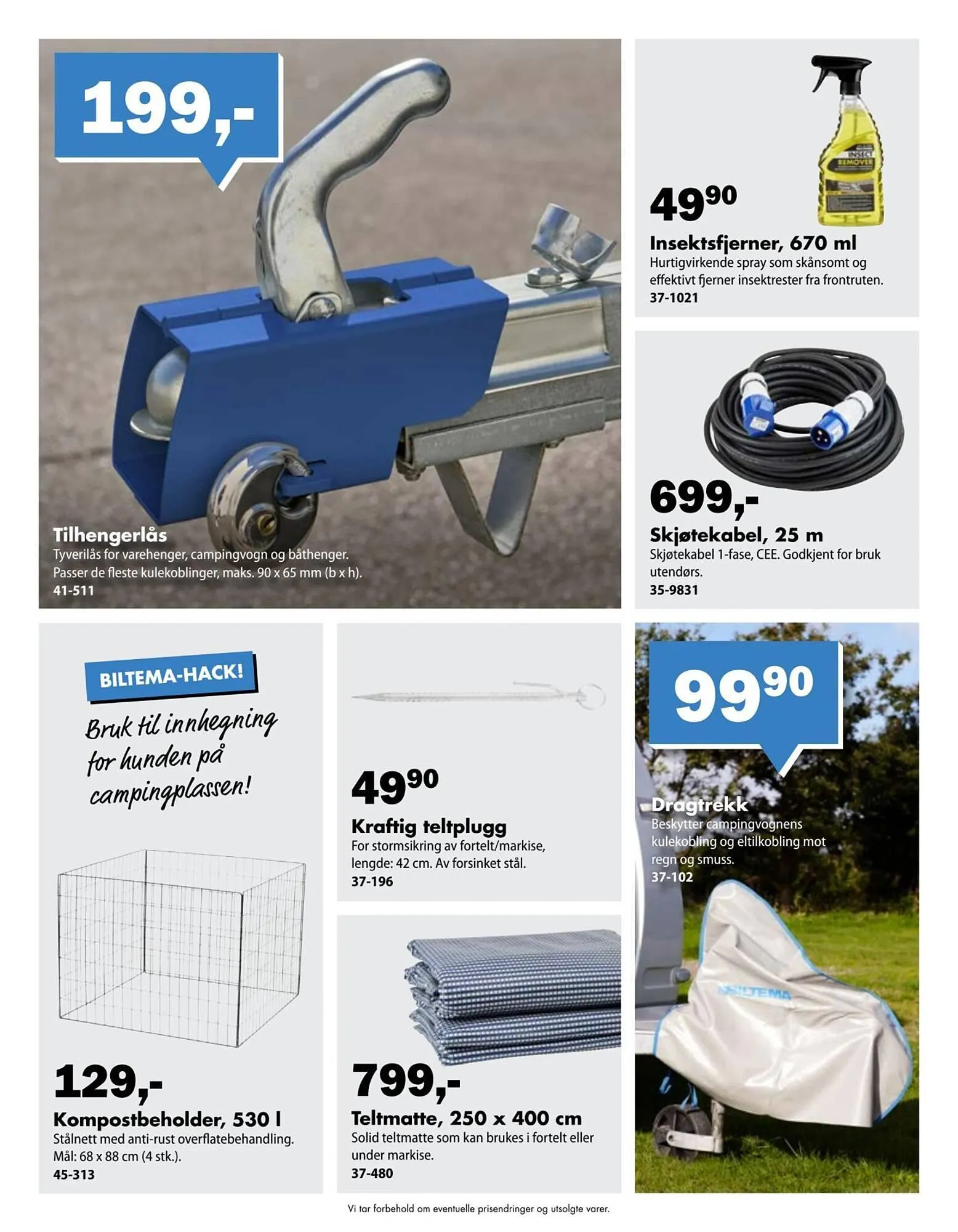 Biltema kundeavis fra 24. mars til 1. mai 2026 - kundeavisside 3