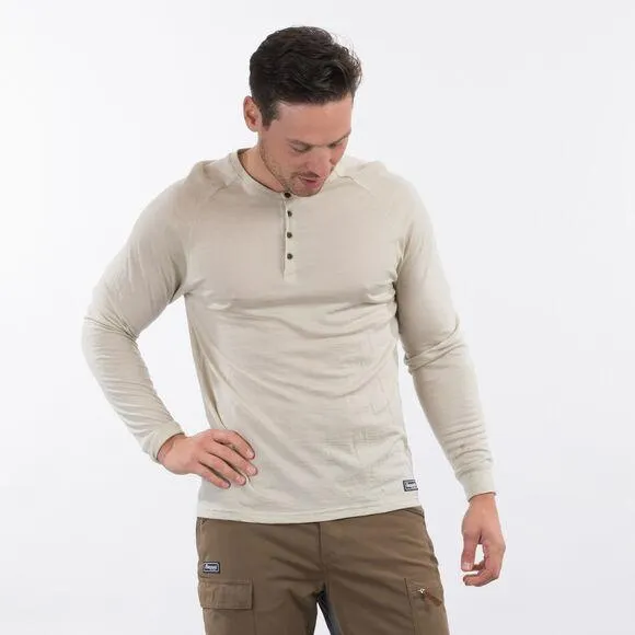 Bergans · Lysebu Wool Henley langermet ull t-skjorte herre