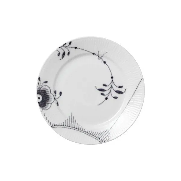 Sort Mega Riflet tallerken