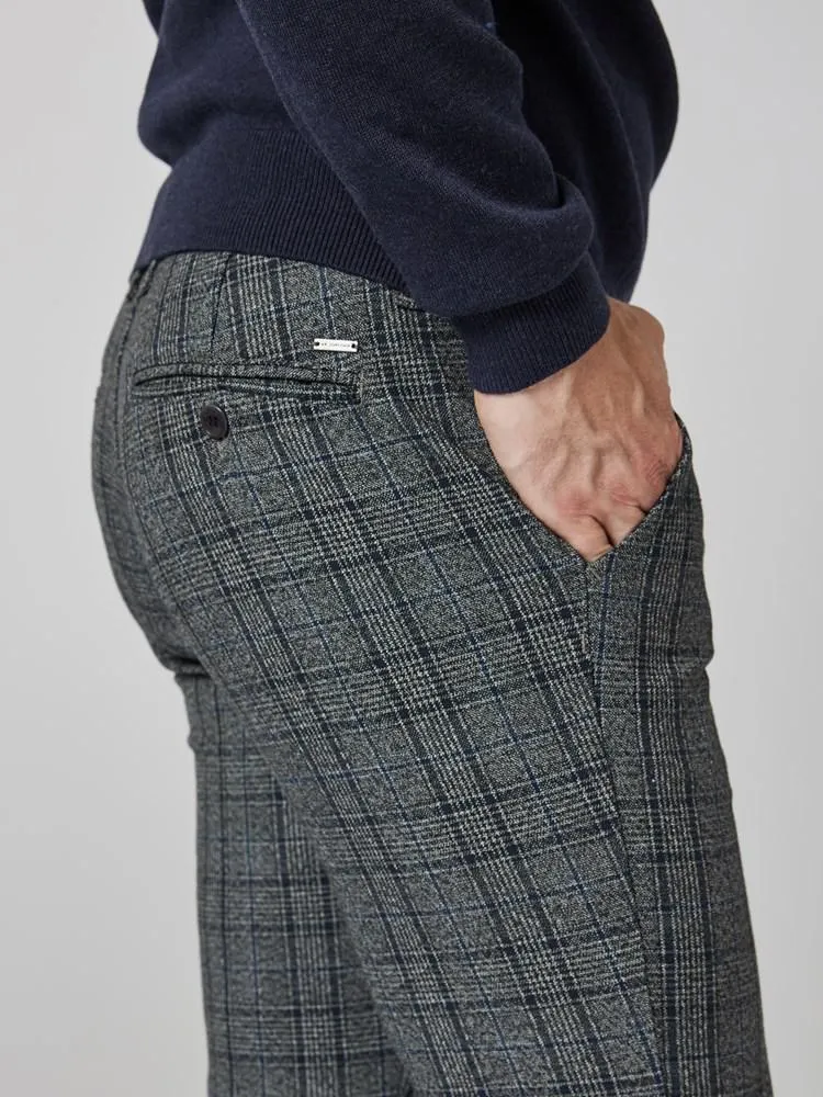 Slim taper check pant