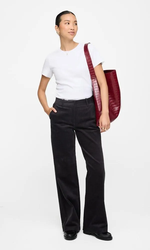 Corduroy wide dressbukse