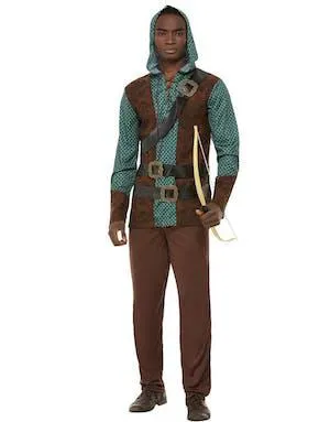 Middelaldersk Bueskytter Kostyme til Mann
