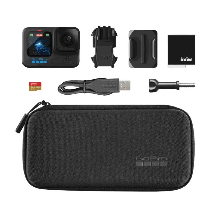 Gopro Hero12 Black Specialty Bundle, 64gb Sandisk Microsd Ca, Svart