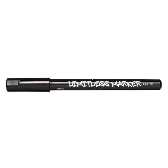 Limitless Marker S Black S – tynn spiss Ø1 mm