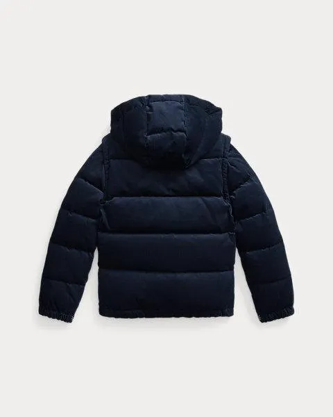 Water-Repellent Convertible Down Jacket