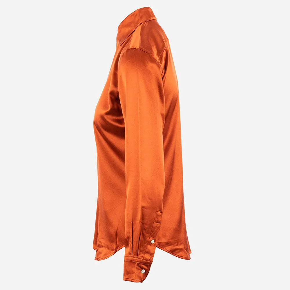 Mulberry Silk Shirt - Sweet Potato