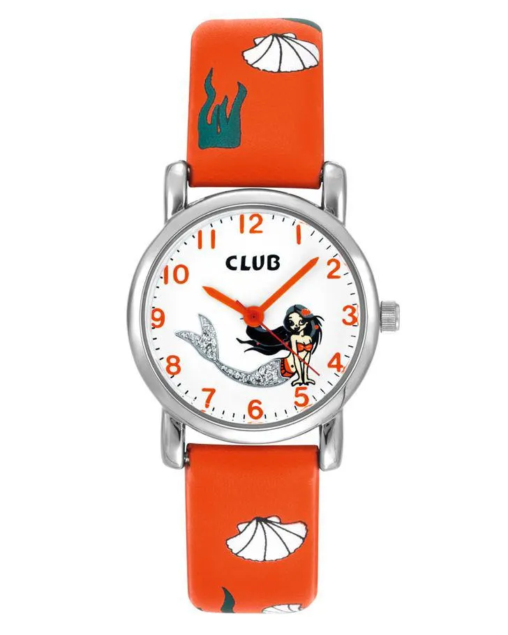 Club Barneklokke Havfrue Oransje Ø27