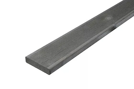 Terrassebord royalimpregnert grå furu Uno rillet 28x120 mm