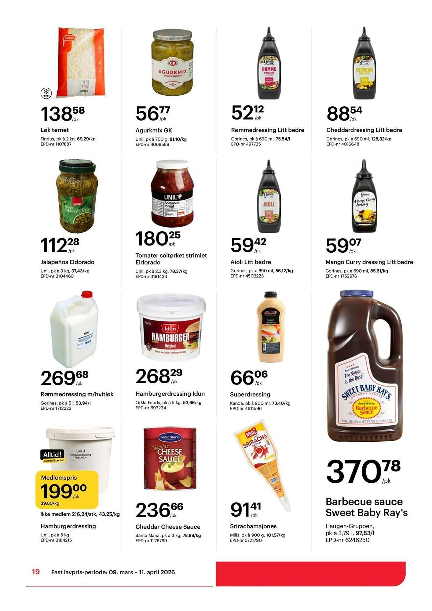 Storcash kundeavis fra 9. mars til 11. april 2026 - kundeavisside 19