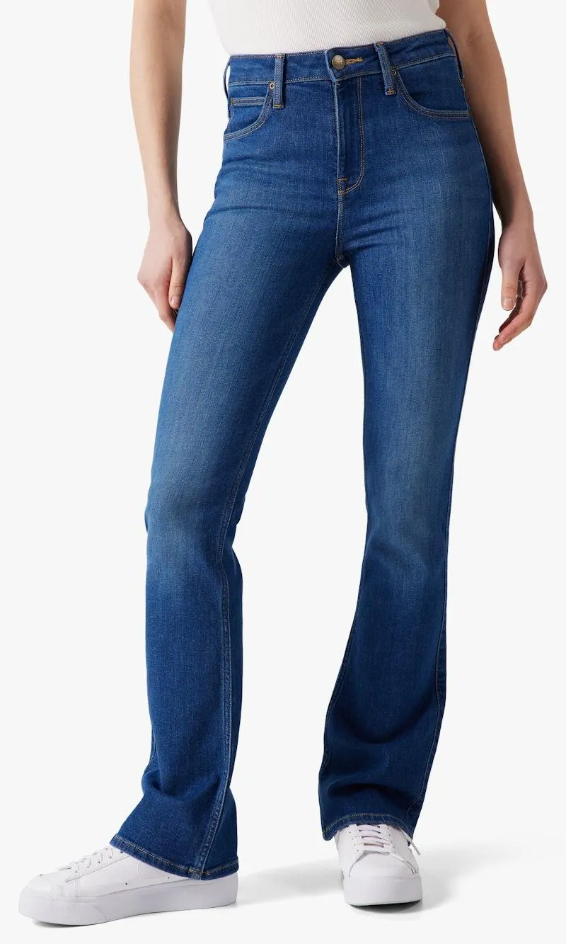 Breese Boot Medium Blå Jeans
