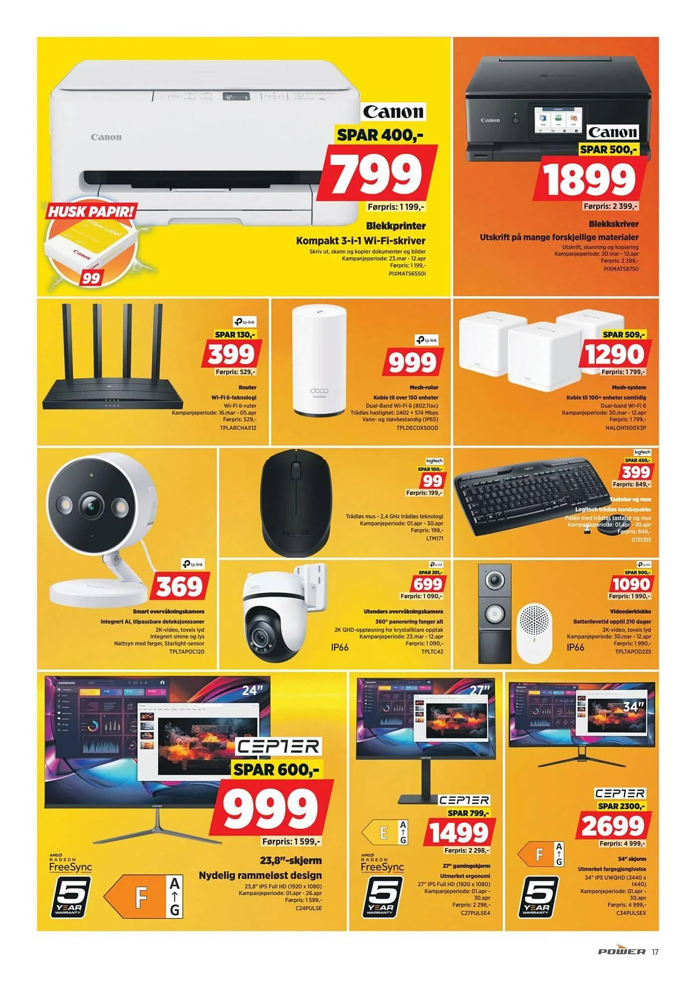 POWER kundeavis fra 30. mars til 7. april 2026 - kundeavisside 17