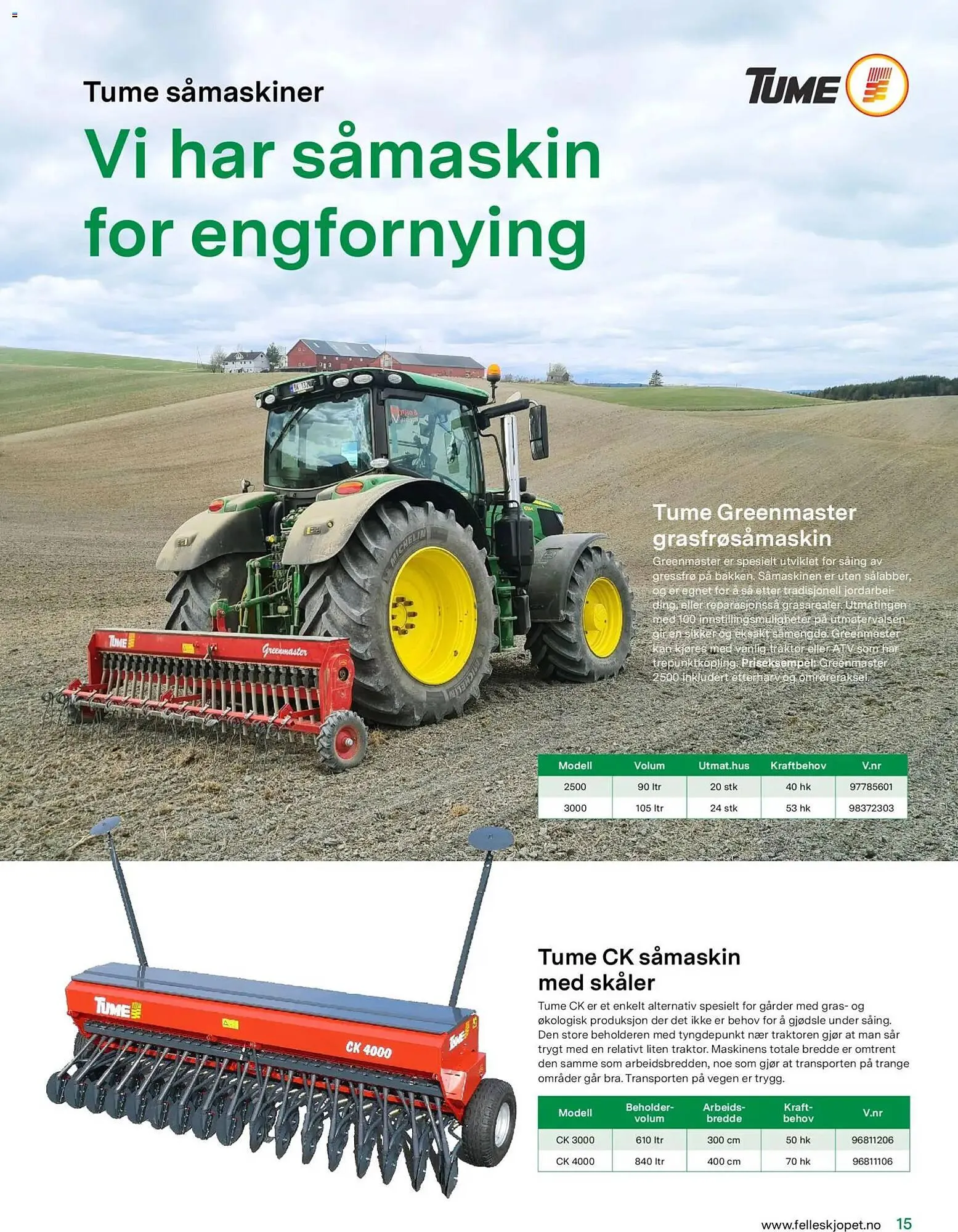 Felleskjøpet kundeavis fra 15. april til 3. januar 2027 - kundeavisside 15