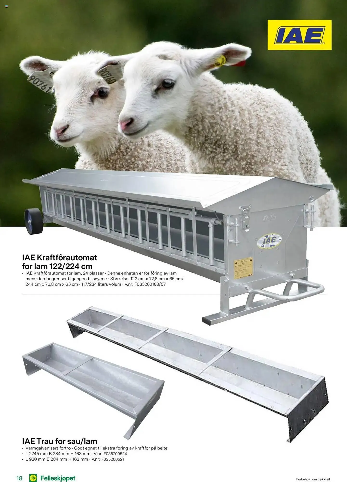 Felleskjøpet Kundeavis fra 13. januar til 31. desember 2025 - kundeavisside 18