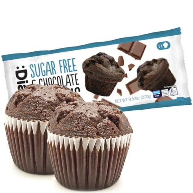 Diablo sukkerfrie sjokolade muffins 6 stk 270 g