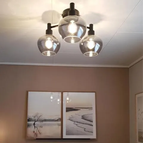 Kelly plafond taklampe Nova Life Røykfarget