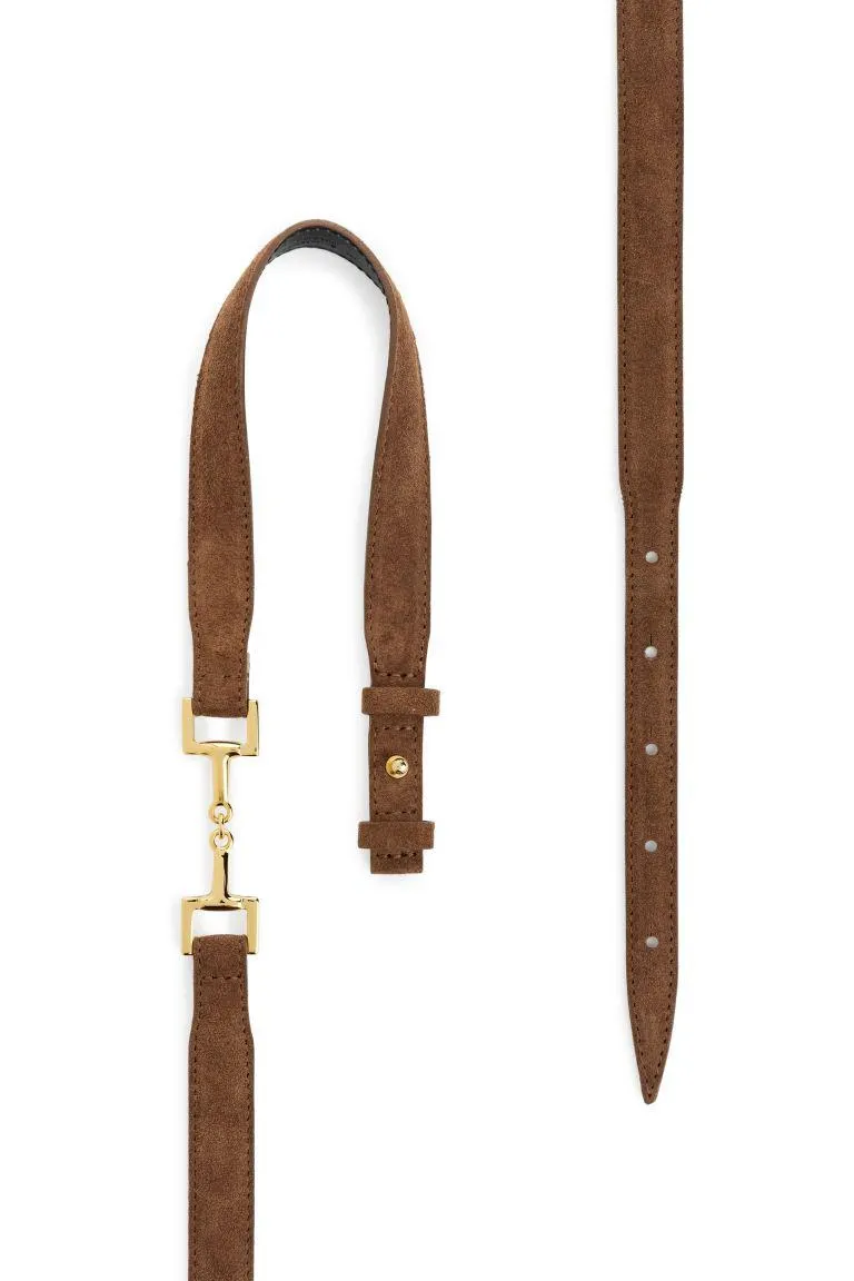 Horsebit Buckle Leather Belt