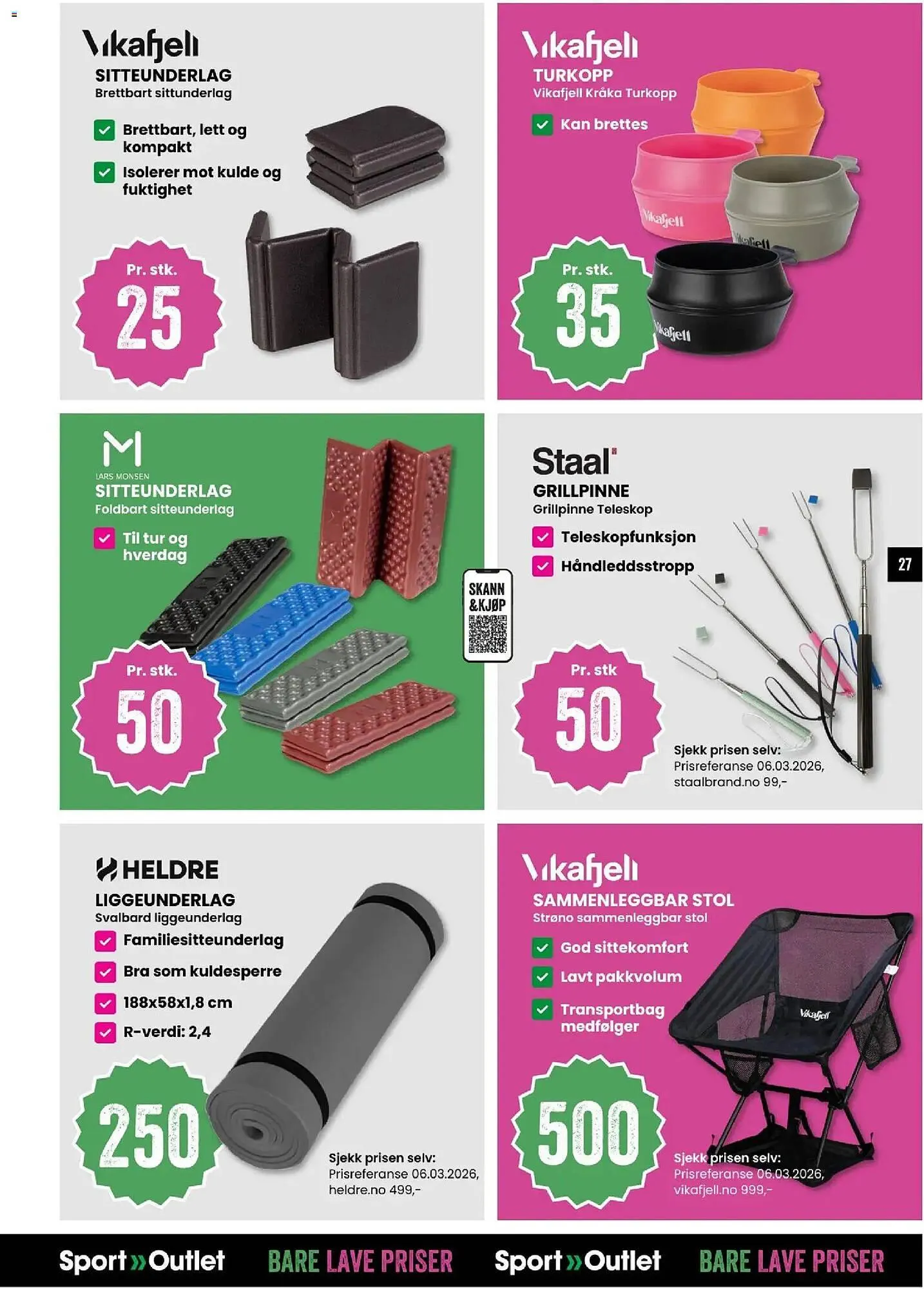 Sport Outlet kundeavis fra 24. mars til 6. april 2026 - kundeavisside 27