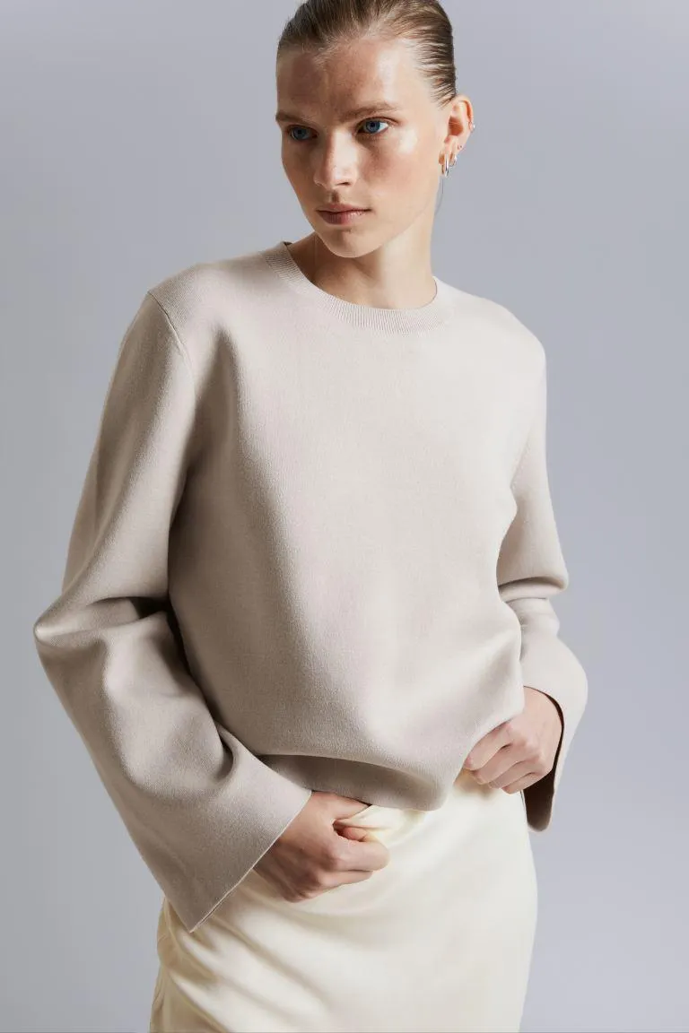 Strikket jacquardgenser