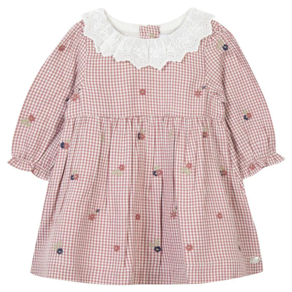 Gingham Kjole Rosa