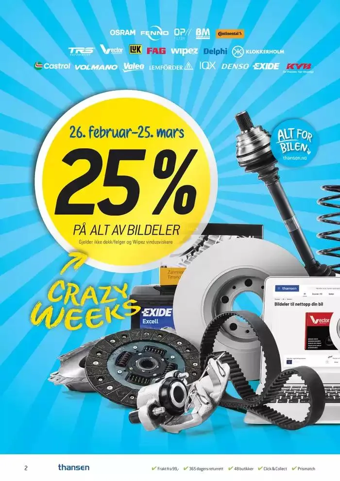 Aktuell kundeavis Thansen fra 26. februar til 25. mars 2025 - kundeavisside 2