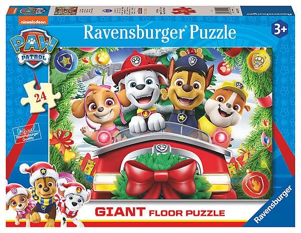 Puslespill 24 Paw Patrol jul gulvpusle