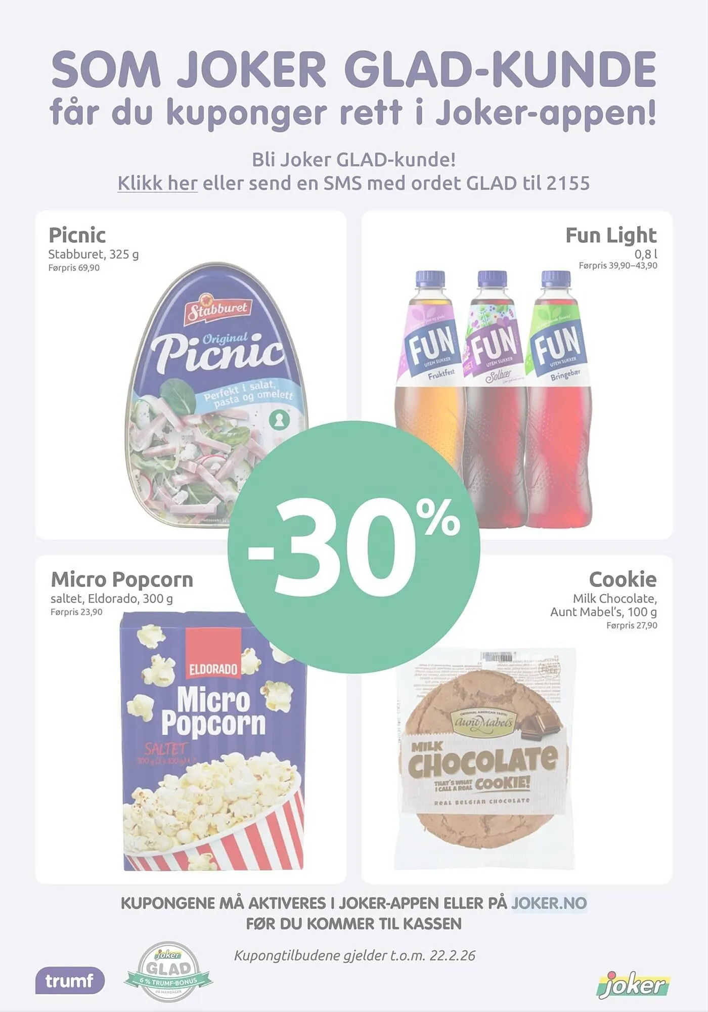 Joker kundeavis fra 16. februar til 21. februar 2026 - kundeavisside 22