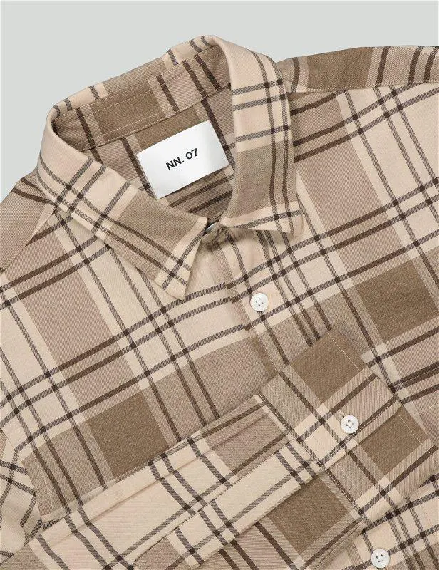Cohen 5972 Flannel Shirt Brown Shirt