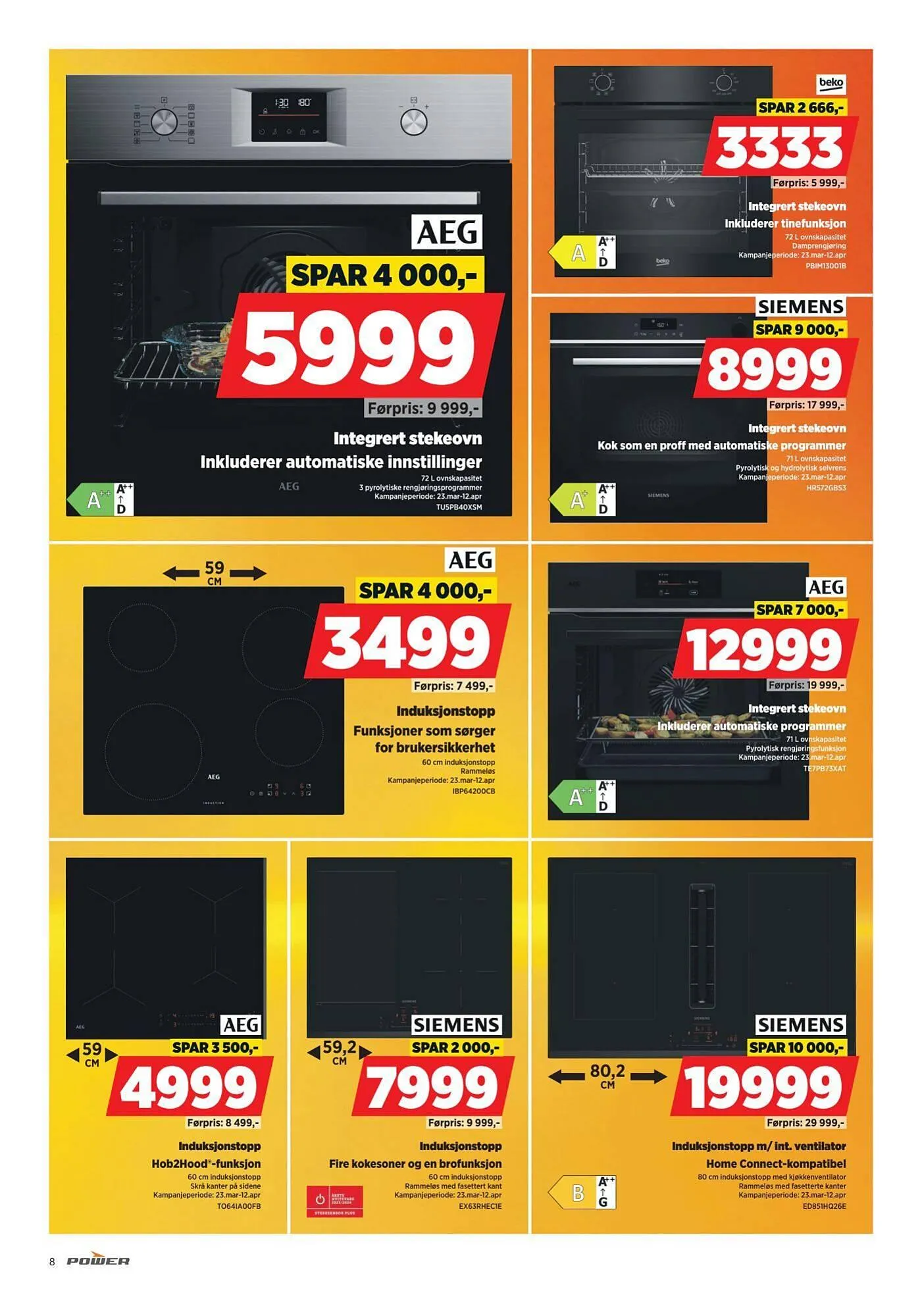 POWER kundeavis fra 30. mars til 7. april 2026 - kundeavisside 8