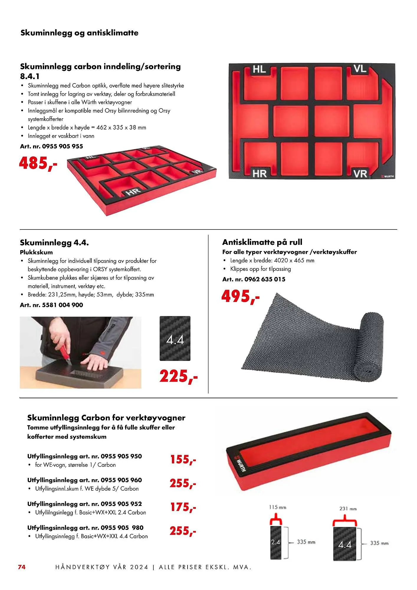 Würth Kundeavis fra 5. februar til 2. juni 2024 - kundeavisside 74