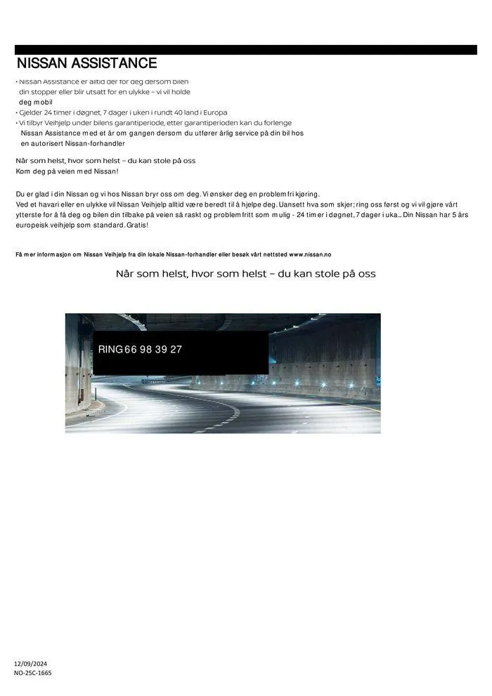 Nissan ARIYA fra 14. september til 14. september 2025 - kundeavisside 12