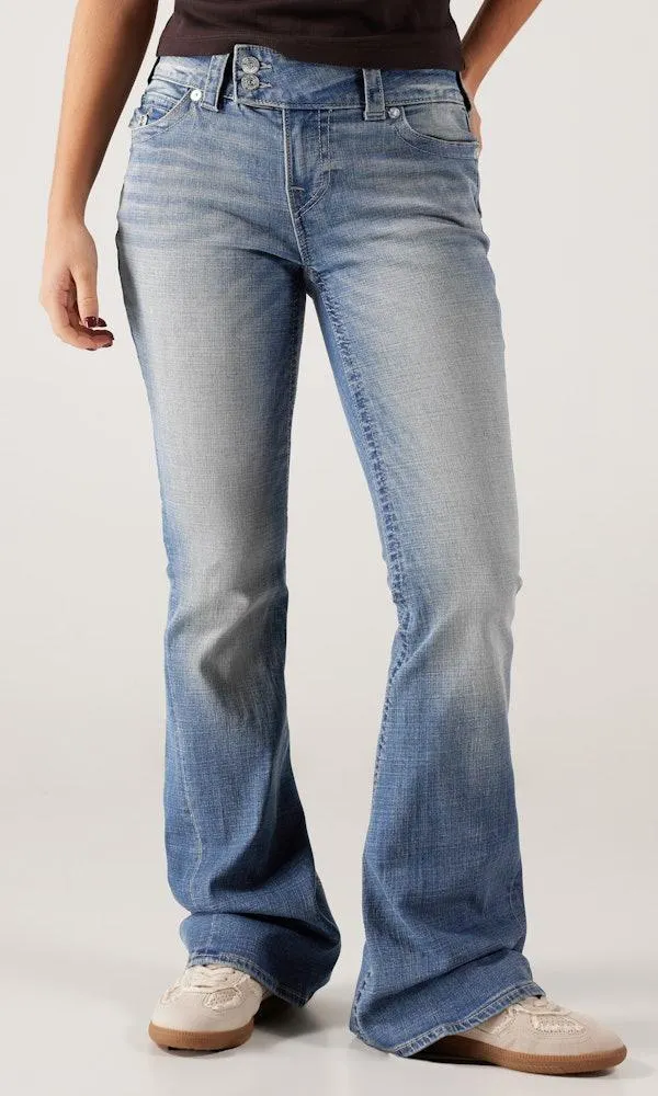 Joey Low Rise Flap Medium Blå Jeans