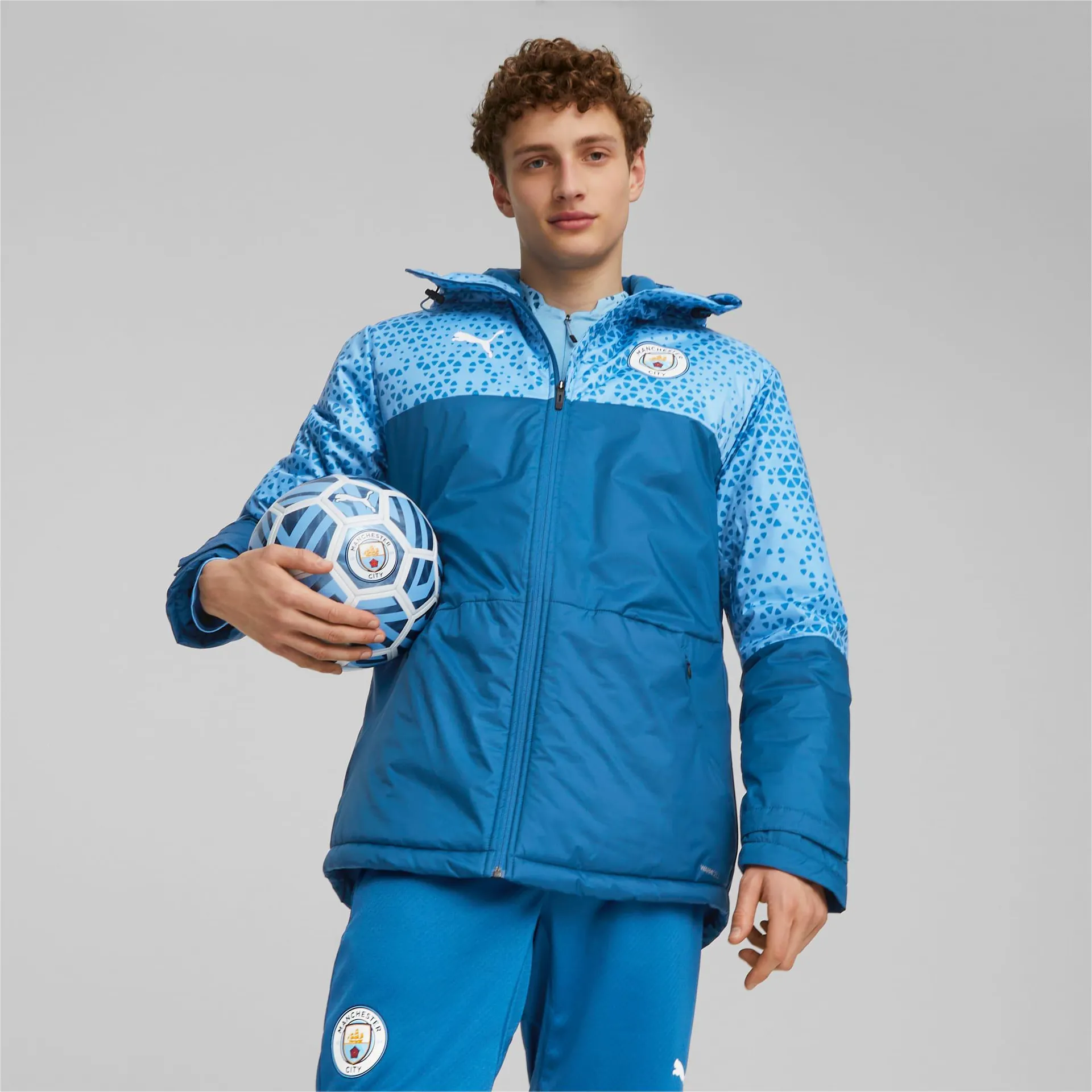 Manchester City Football Graphic Winter Jacket