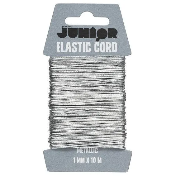 Elastisk tråd 1 mm/10 m Sølv