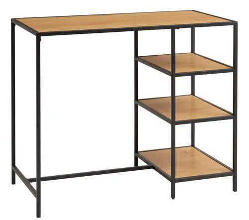 Barbord TRAPPEDAL 60x120 eik/svart