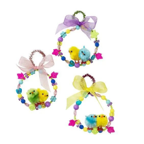 DIY-kit søte påskekyllinger på perlehusker! 6 morsomme påskehobbyprosjekter for barn