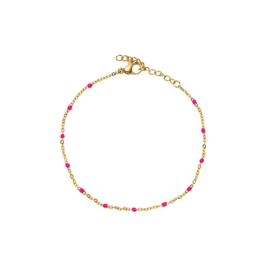 Emaljearmbånd Gullfarget Stål