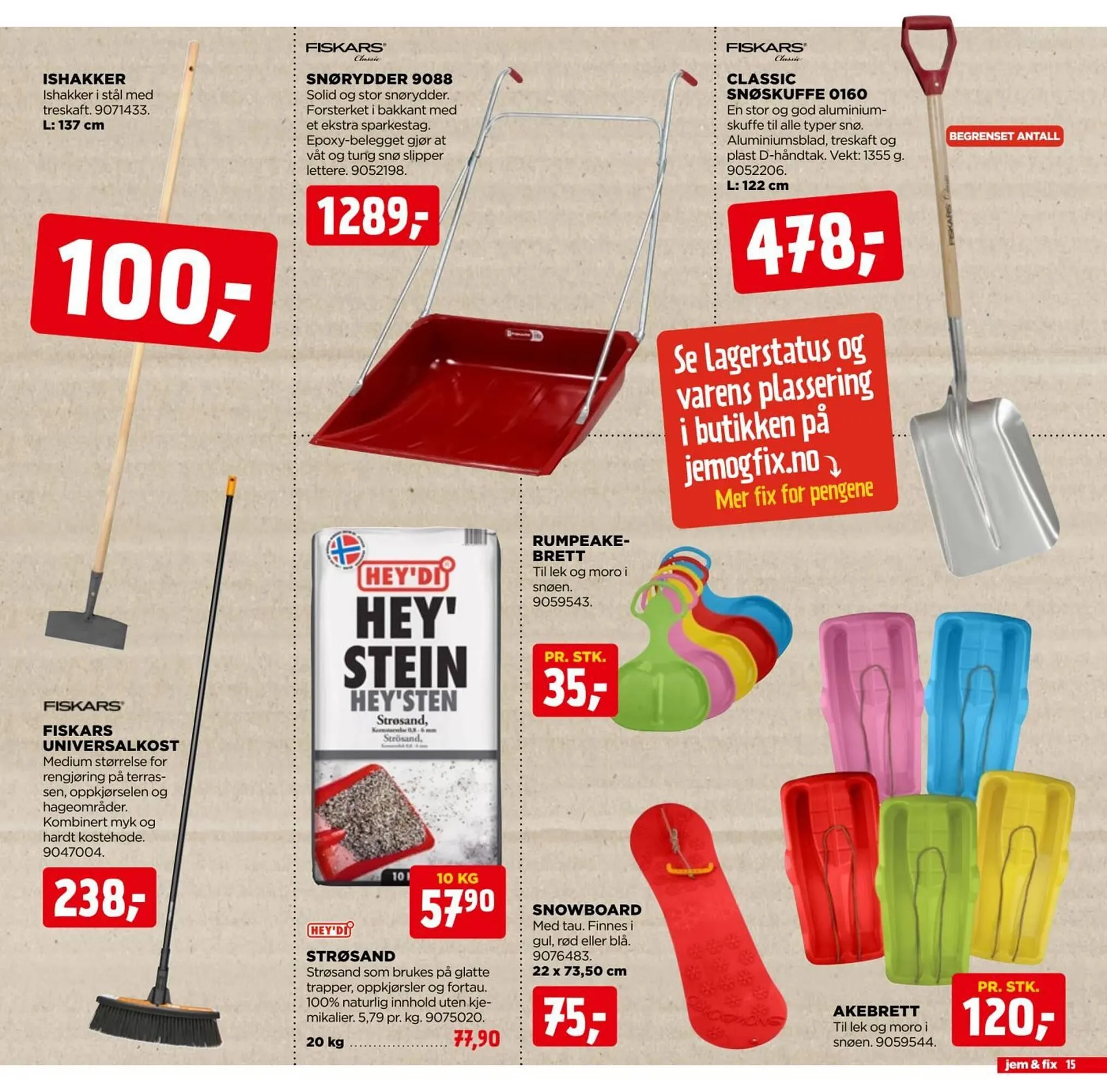 jem & fix Kundeavis fra 31. desember til 11. januar 2025 - kundeavisside 15
