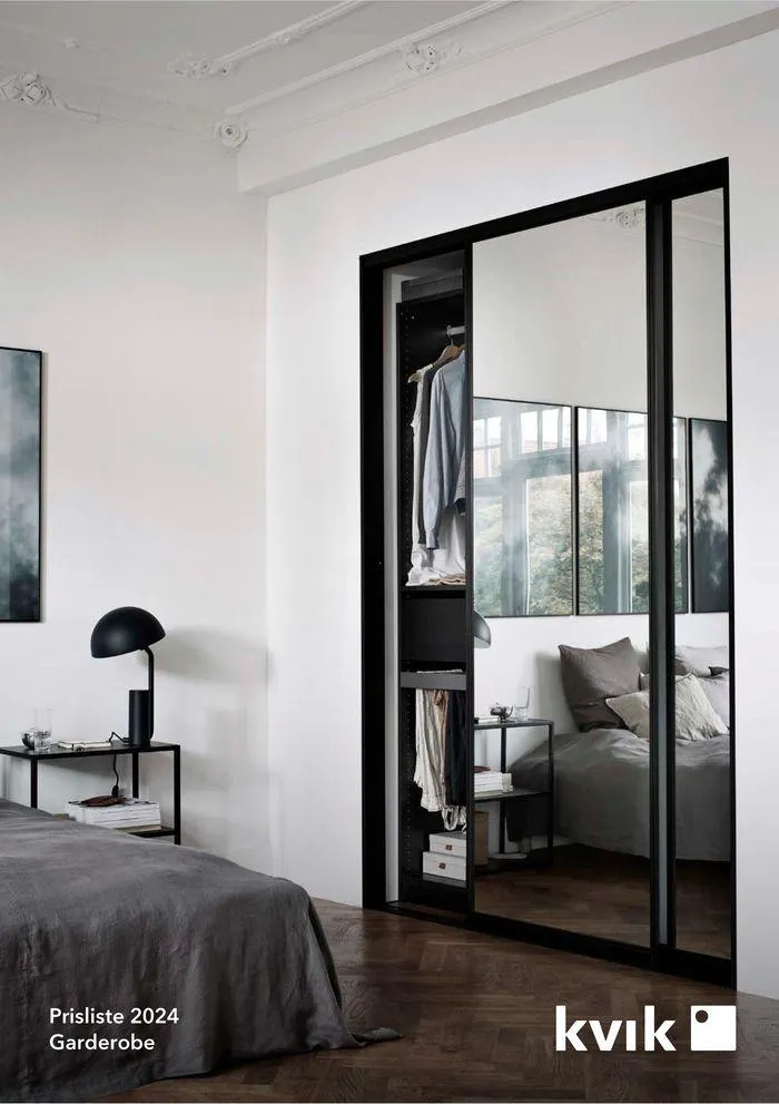 kvik kjøkken Garderobe prisliste. - 1
