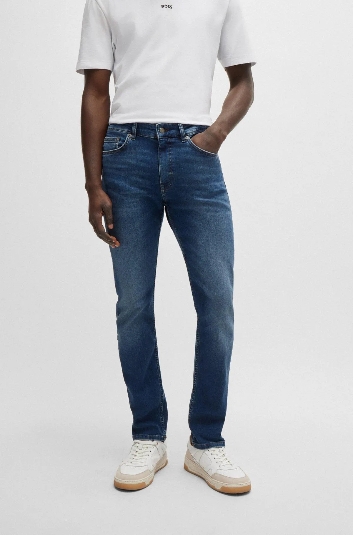 Delaware Slim-fit jeans in red-cast denim