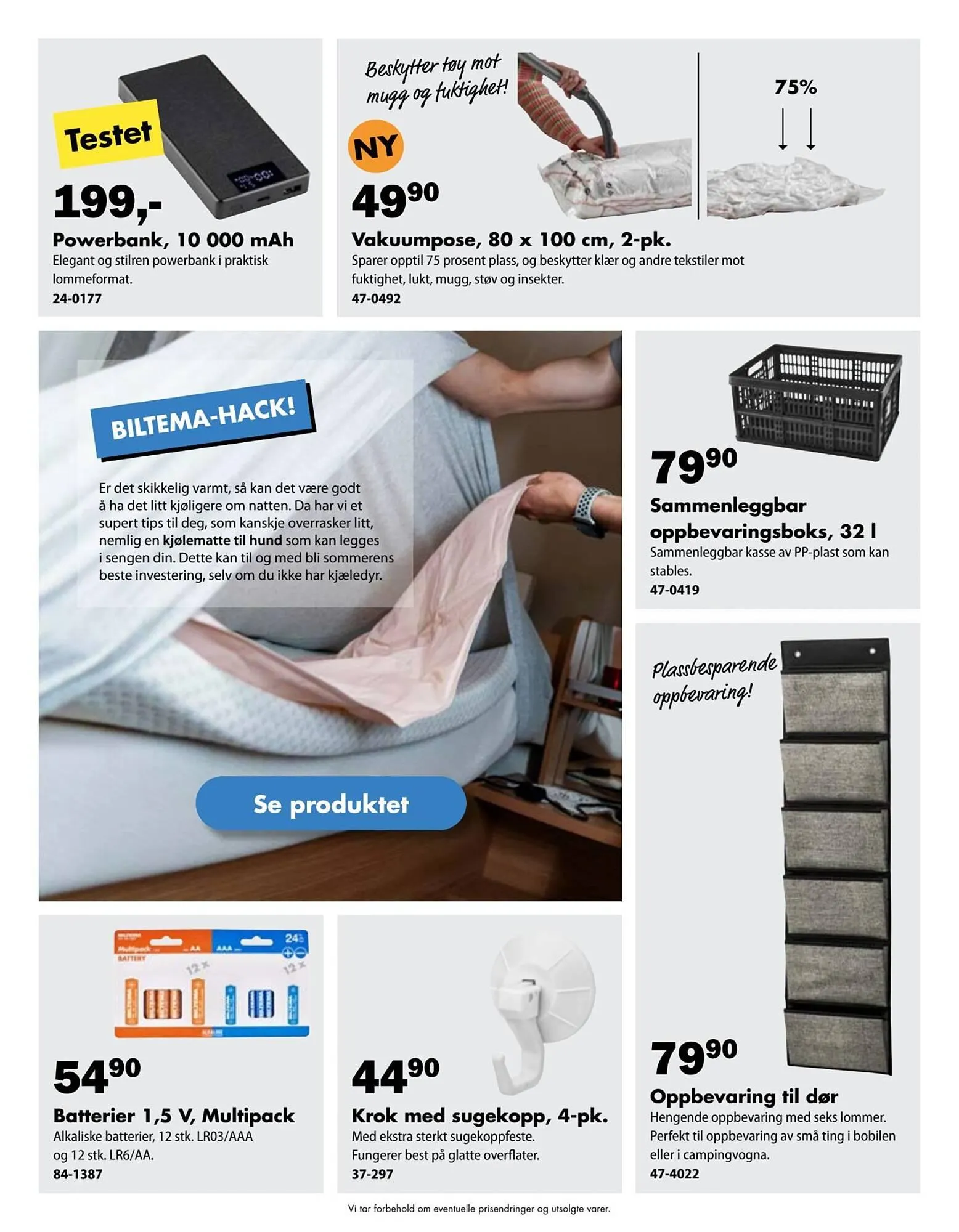 Biltema kundeavis fra 24. mars til 1. mai 2026 - kundeavisside 6