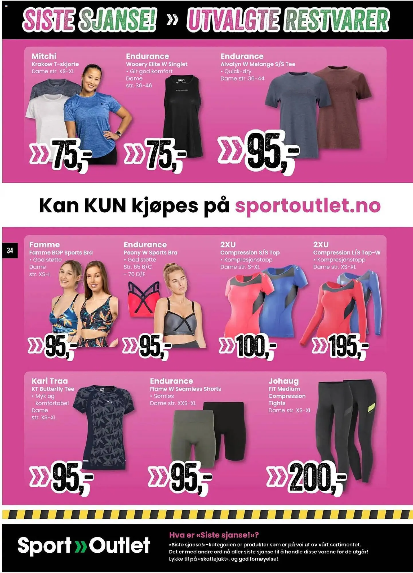 Sport Outlet kundeavis fra 17. februar til 3. mars 2026 - kundeavisside 34