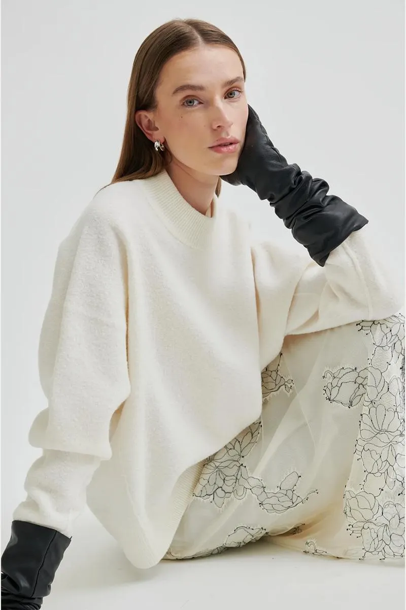 Life Knit O-Neck Jet steam