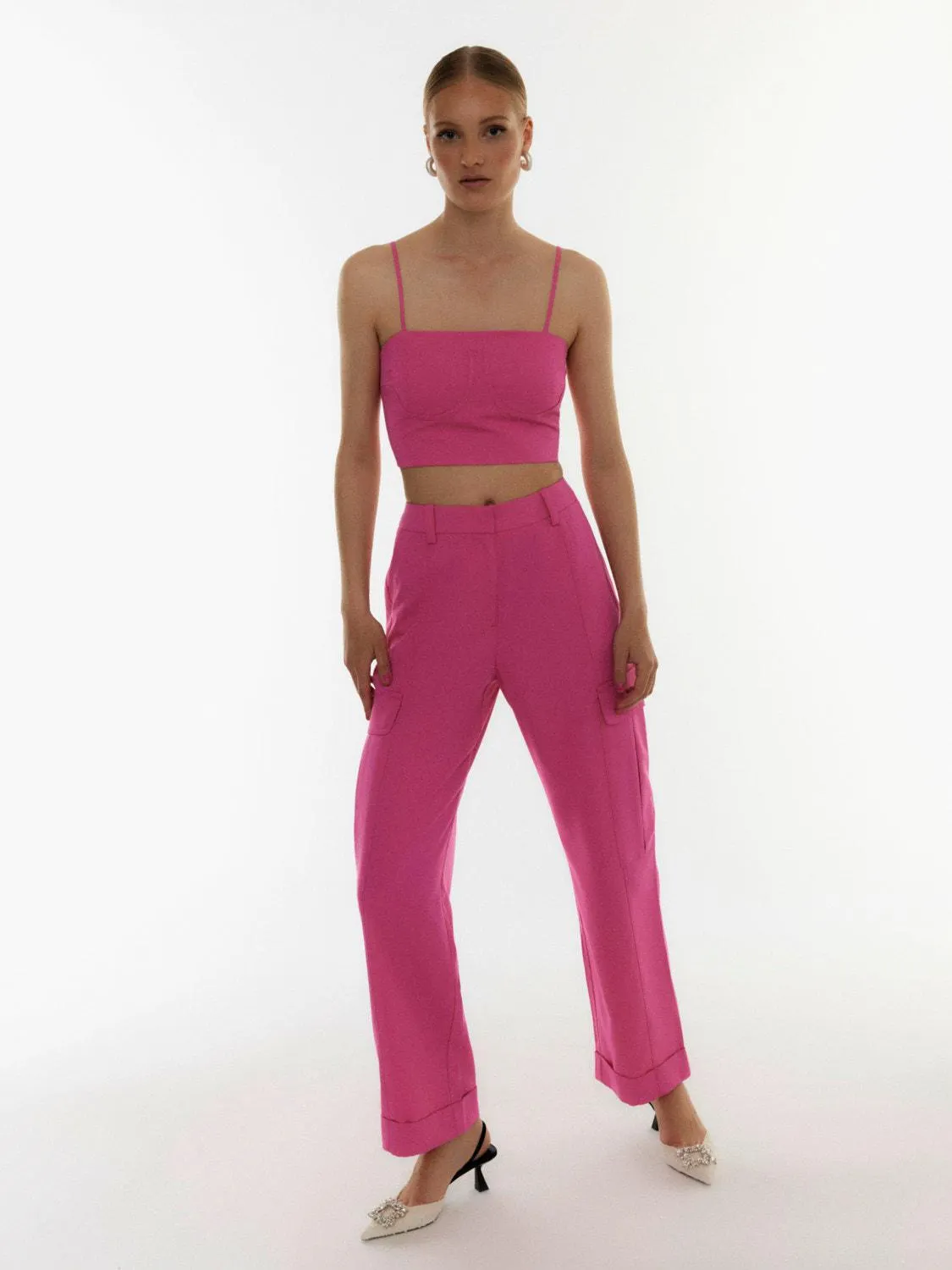 SOMETHINGNEW X POWER OF PINK bukser