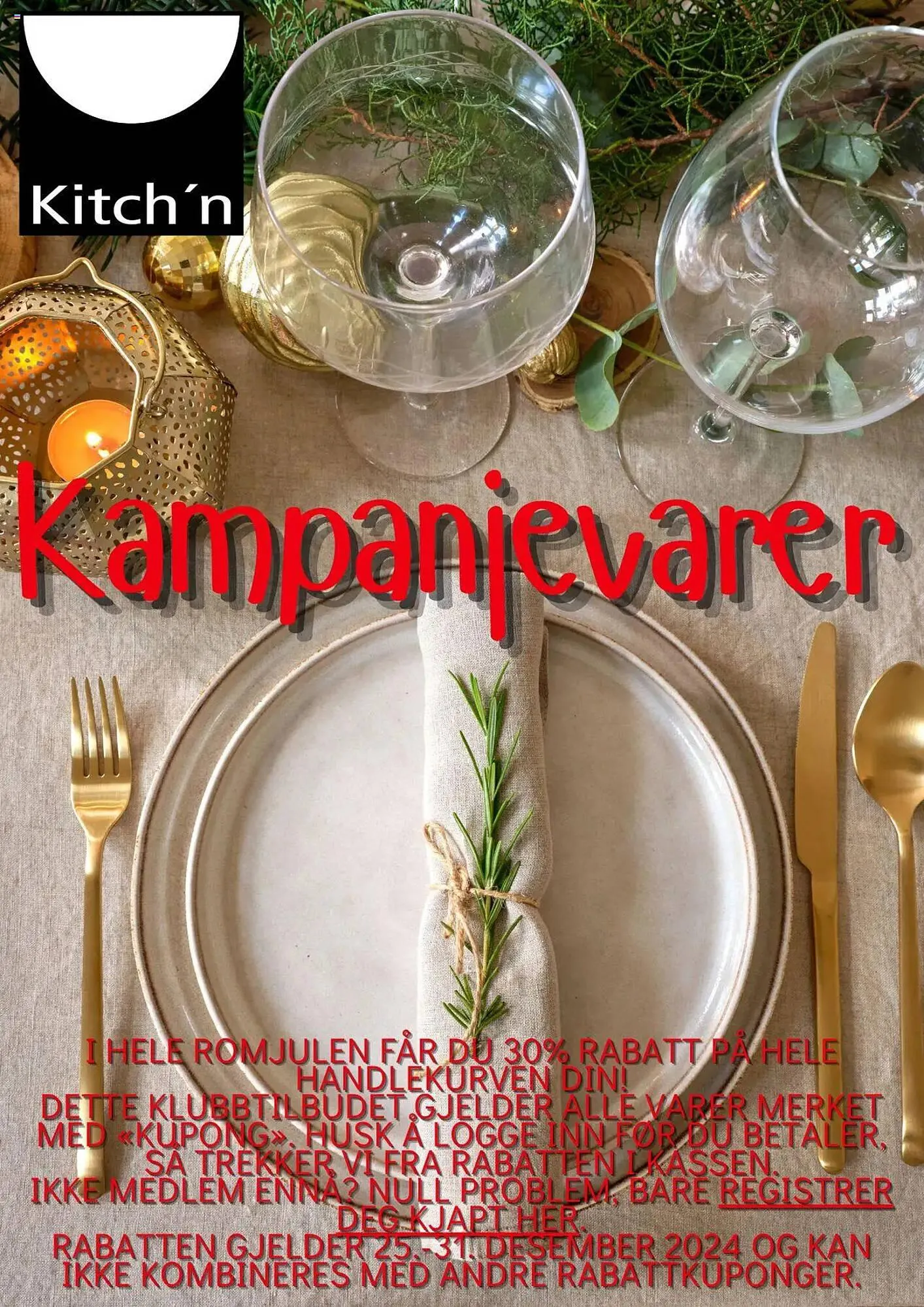 Kitch'n Kundeavis fra 2. januar til 17. januar 2025 - kundeavisside 1