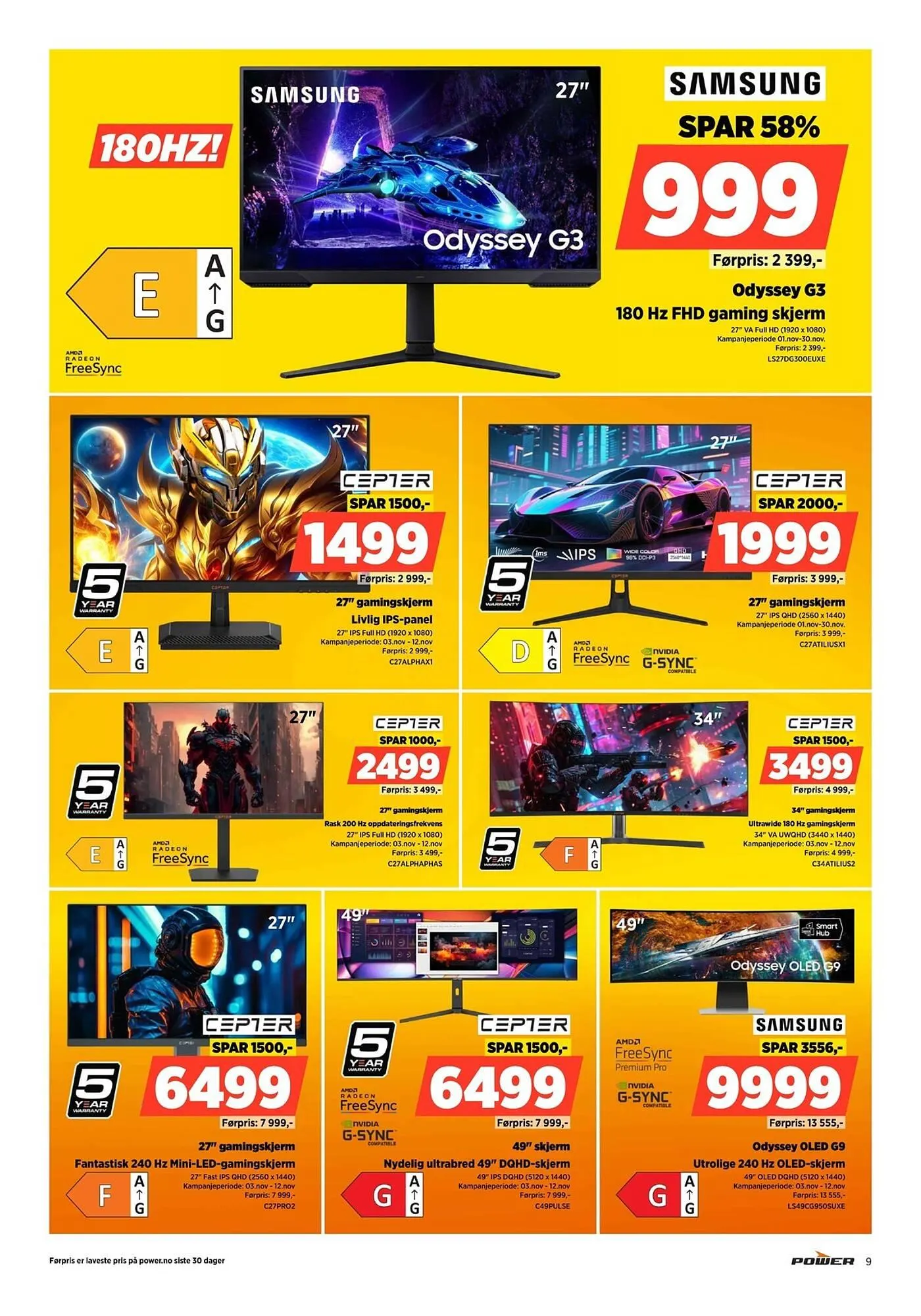 POWER kundeavis fra 3. november til 9. november 2025 - kundeavisside 9