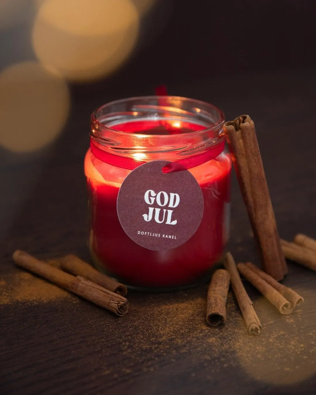 Duftlys Kanel rød | Interiør på nett | Lagerhaus.no