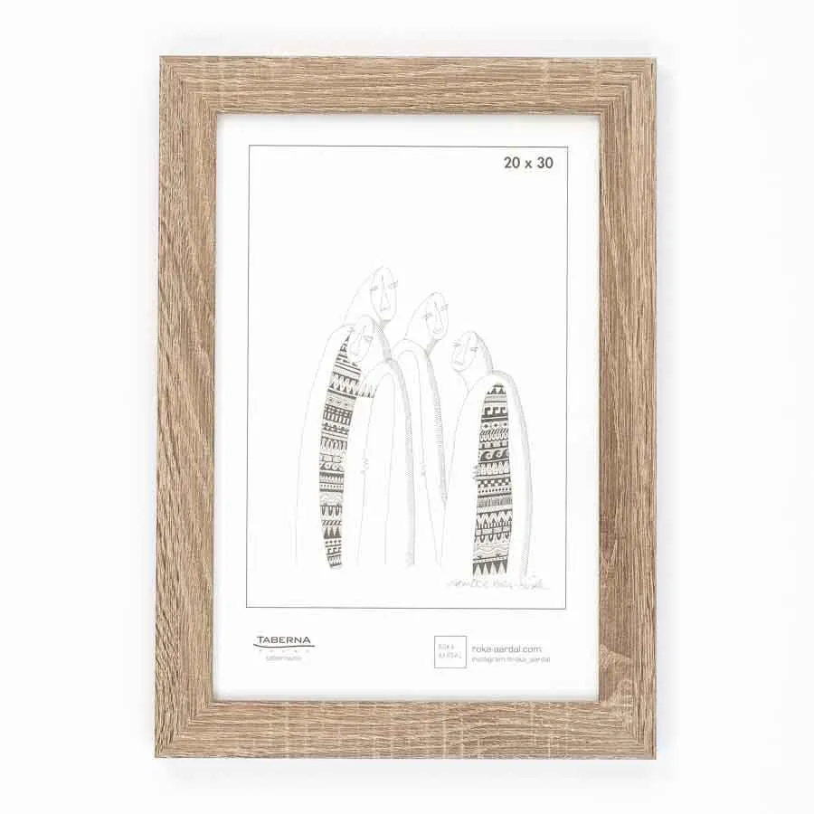 Ramme Narvik eik antikk